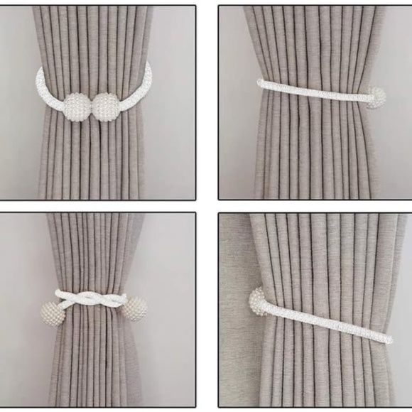 Other - Set of 4 magnetic curtain tiebacks - Pearl Design